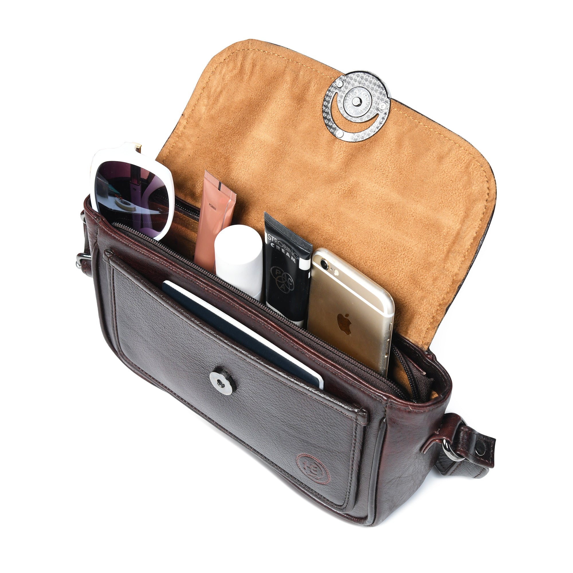 Verdant Elegance Women's Leather Handbag